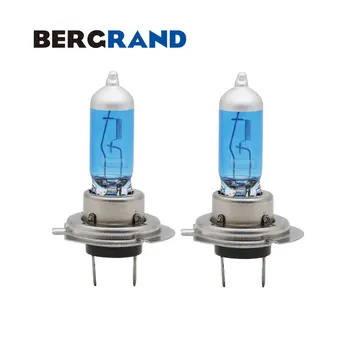 

2PCS H7 100W Halogen Lamp 4300k Super White Fog Lights Head Lamp Xenon Gas 4300K Hard Glass Auto Lamp
