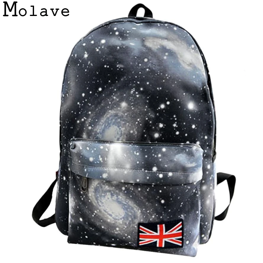 Рюкзак MOLAVE новый высококачественный рюкзак унисекс с рисунком Galaxy дорожная
