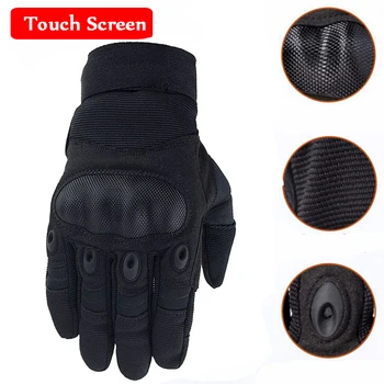 

New ! Hard Knuckle Combat Military Combat Gloves Full Finger Touch Screen Tactical Gloves Hunting Shooting Sport Gloves