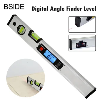 

400mm High Precision Digital Angle Finder Level 360 Degree Range Spirit Level Upright Inclinometer with Magnets Protractor Ruler