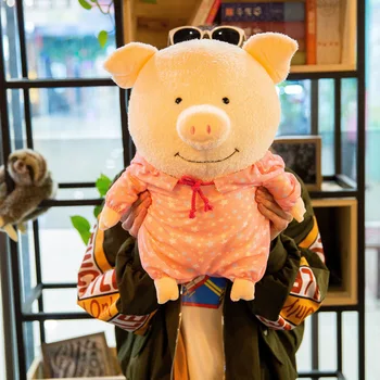 

25cm Cute Pig Doll Soft Stuffed Animals Plush Toys Pink Pillow Kawaii Pig Baby Sleeping Doll Cotton Girl Toys For Children Gift