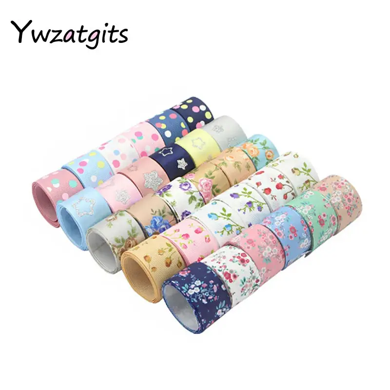 

ywzatgits 6yards Multi Option Grosgrain/Satin/Organza Ribbons DIY Hairbow Ribbon Accessories Sewing Supplies YT0201