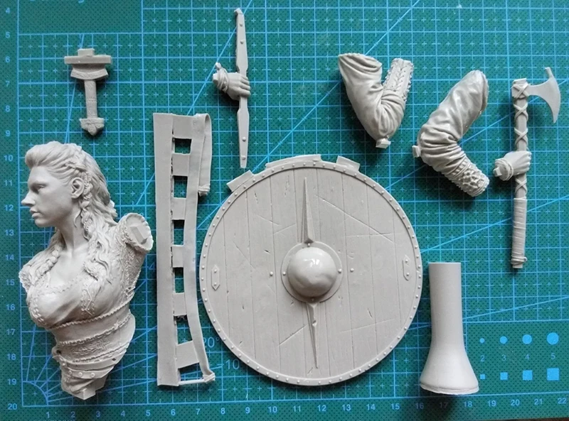 Неокрашенный комплект 1/ 10 Shieldmaiden викингов Возраст Окружность грудной клетки