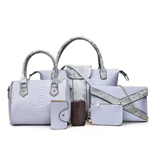 Nueva hombro de las mujeres ocasionales bolsas de Mensajero famosa marca Bolso de las mujeres totes bolso del diseñador de moda Sólido Compuesto Imagen 6 sets