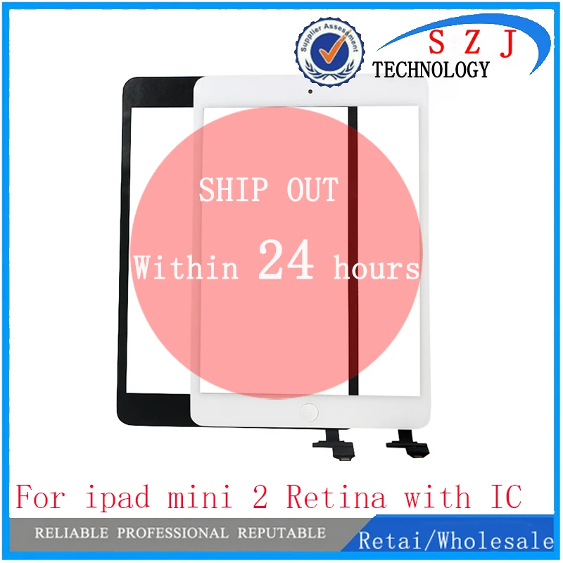 Сенсорная панель дигитайзера для ipad mini 2 Retina с IC разъемом + домашняя кнопка гибкая