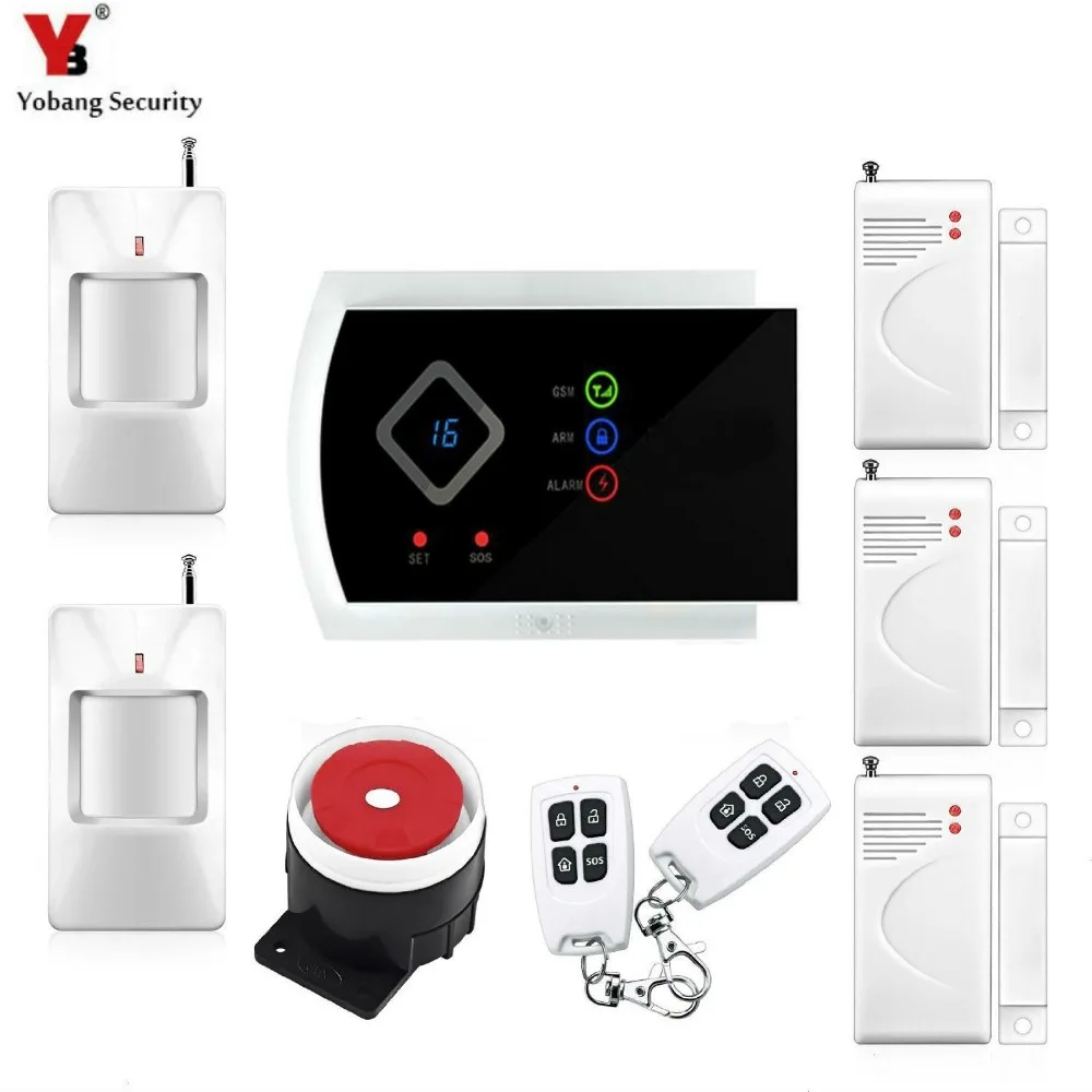 Охранная сигнализация Yobang Gsm детектор движения со встроенной сиреной|detector
