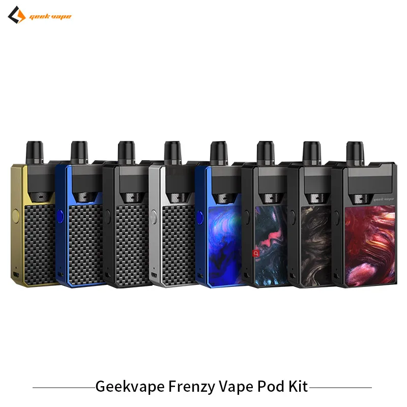 

Original GeekVape Frenzy Kit Pod System and 2ml Cartridge Atomizer 950mA Battery AS Micro Chipset E Cigarette Vape VS Lostvape