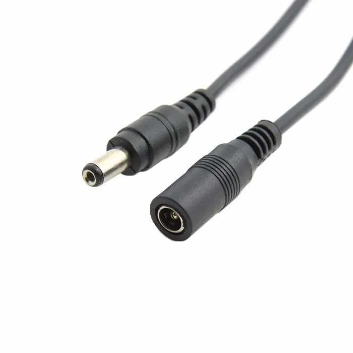  DC 5.5 * 2.1mm CCTV Extender Male to Female Barrel Connector power Extension Cord Cable 1m 100cm 3f - 32779156036