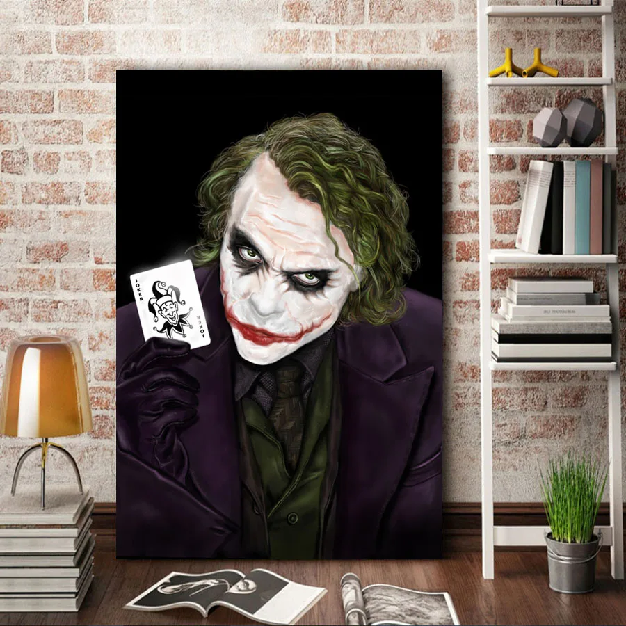 The Joker Poker настенные художественные плакаты холст печать ткани для дома декоративное художественное полотно картины