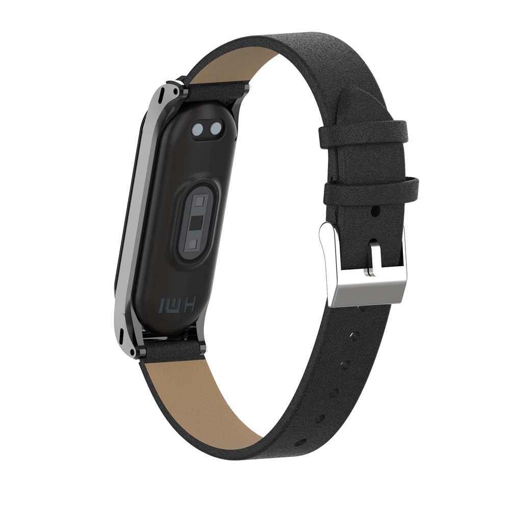 Браслет Hangrui Mi Band 4 из натуральной кожи для фитнес трекера Xiaomi 3 цветные браслеты