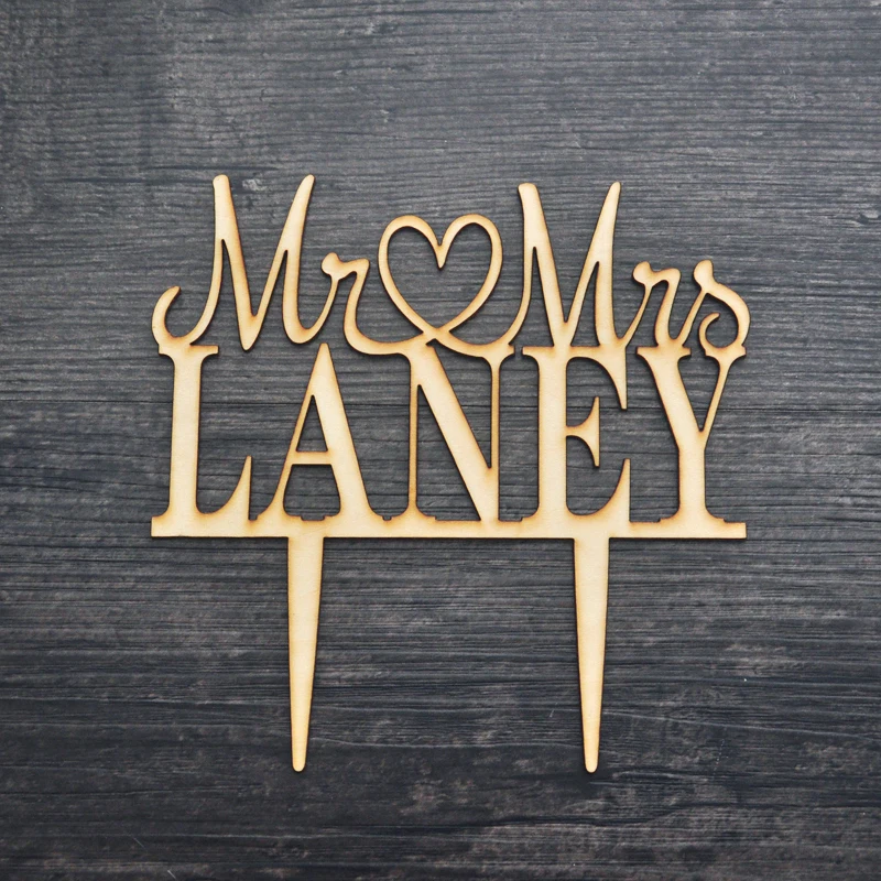 

Wood wedding cake toppers , personalized cake topper , wedding decoration , cake toppers,Last Name Cake Topper