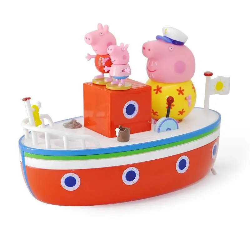 

2019 Peppa Pig George Dinosaur Teddy Bear children's BOY GIRL sandals anti-skid summer upper hollow-out cartoon kids toy Gift