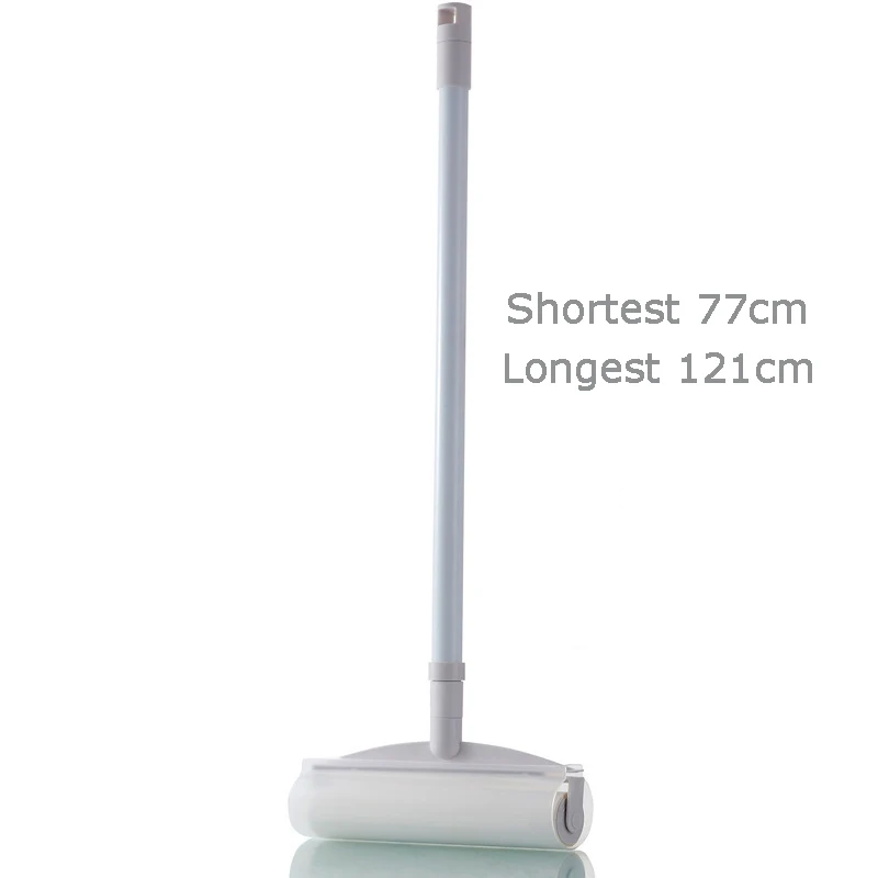 Dust Sticky Mop Lint Roller Extendable Handle Floor Sticky Paper
