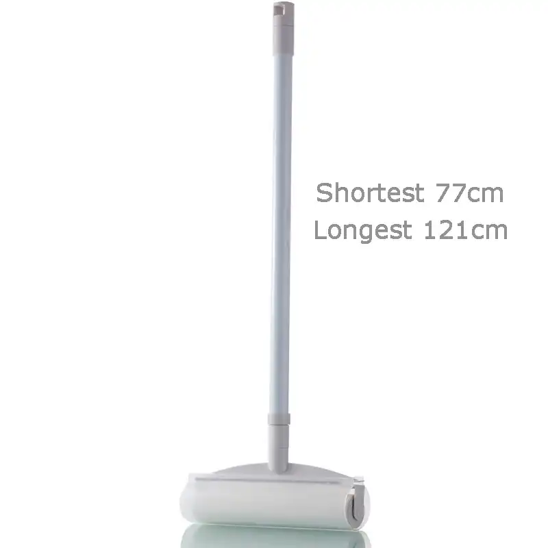 Dust Sticky Mop Lint Roller Extendable Handle Floor Sticky Paper