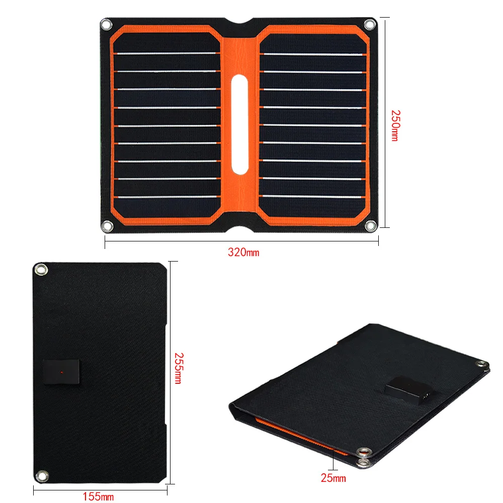 BOGUANG солнечное зарядное устройство 5 в 10 Вт ETFE высокая эффективность портативное солнечное зарядное устройство 12 В солнечная панель ячейка гибкое Походное уличное использование