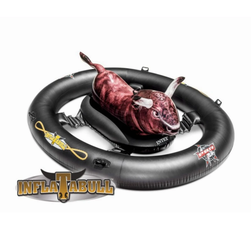 inflatable pool float bull