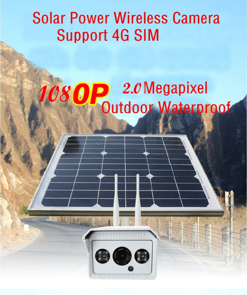 Yobangбезопасности 1080 P 2,0 M 4G SIM солнечная батарея камера видеонаблюдения беспроводная wifi уличная Водонепроницаемая ip-камера система