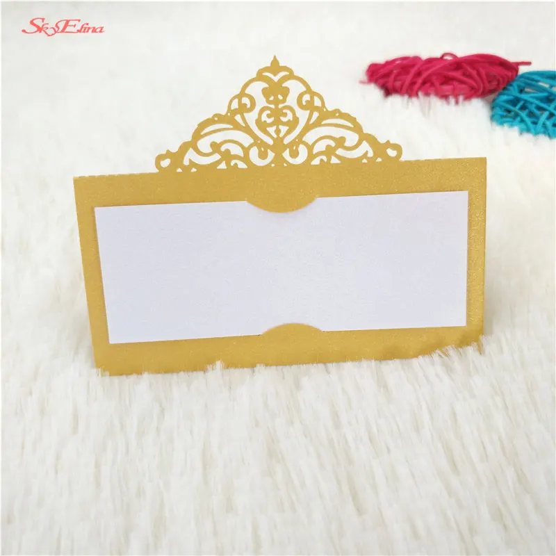 10pcs Wedding Baby Shower Birthday Party Table Name Place Cards Favor Decor  Laser Hollow Cut Design 6zSH873 (92)