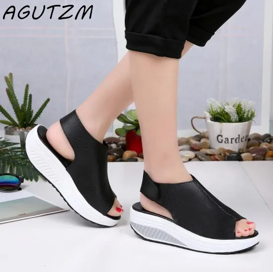cowhide flat sandals