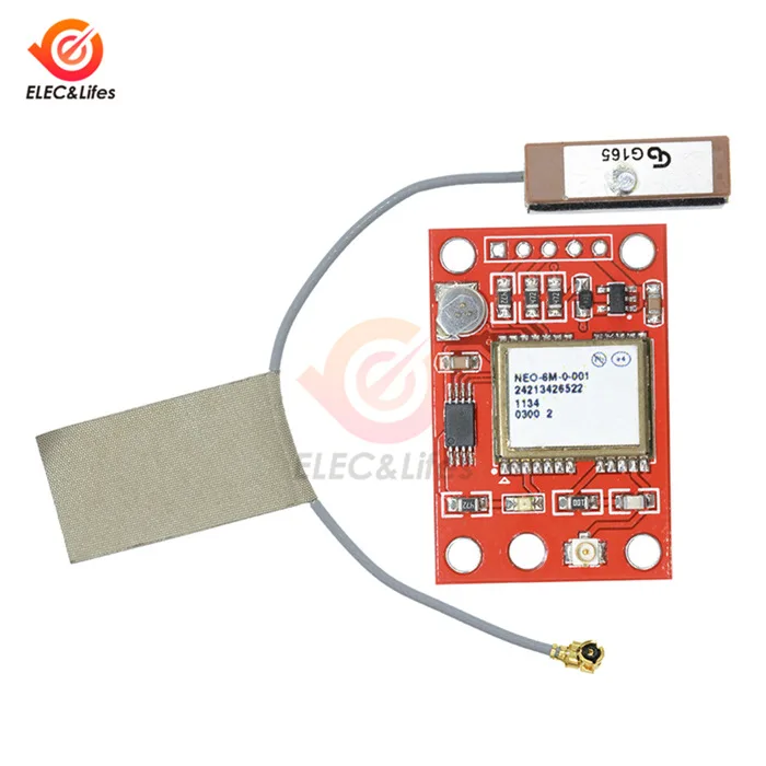 GY-gps 6MV2 GY-NEO6MV2 NEO-6M gps модуль с полета Управление EEPROM MWC APM2.5 RS232 ttl Большой/маленькая антенна 3,3~ 5В для Arduino - Цвет: module with Antenna