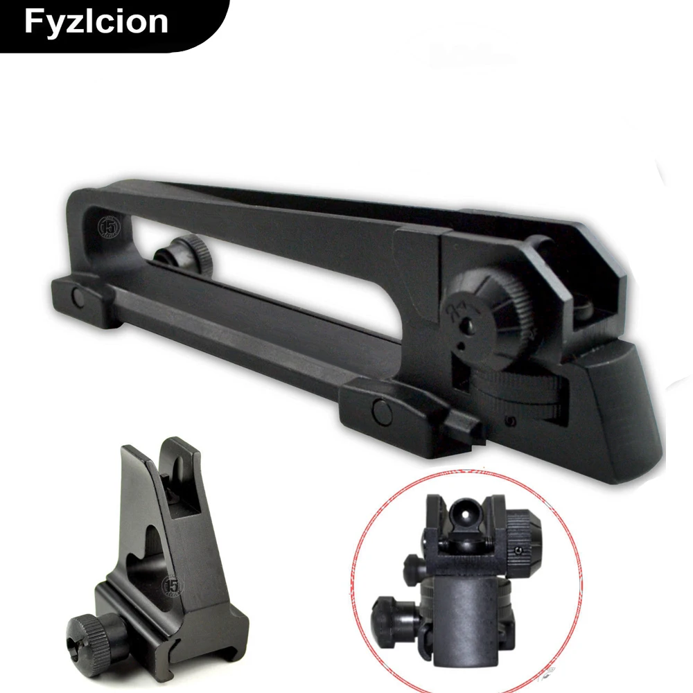 2 Item Tactical combo Detachable Carry Handle M4 Sight + Low Profile Front Iron Sight Post 2 Item Tactical combo Detachable Carry Handle M4 Sight + Low Profile Front Iron Sight Post