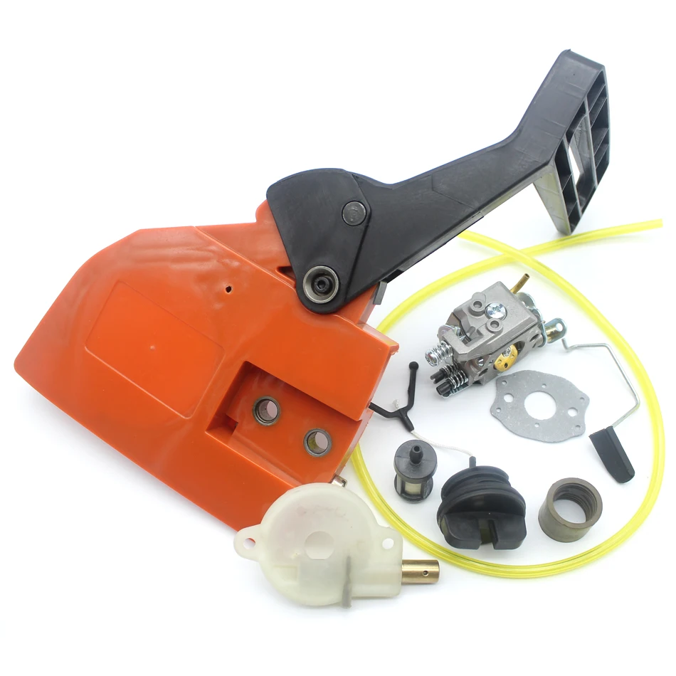 Chainsaw Brake Handle Clutch Sprocket Cover Carburetor Kit For