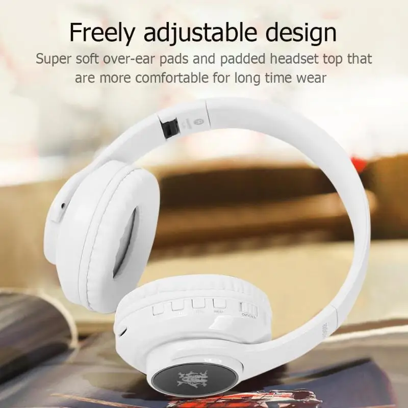 ALLOYSEED GS-L5 складные тяжелый бас спортивные bluetooth-наушники гарнитура с вспышкой