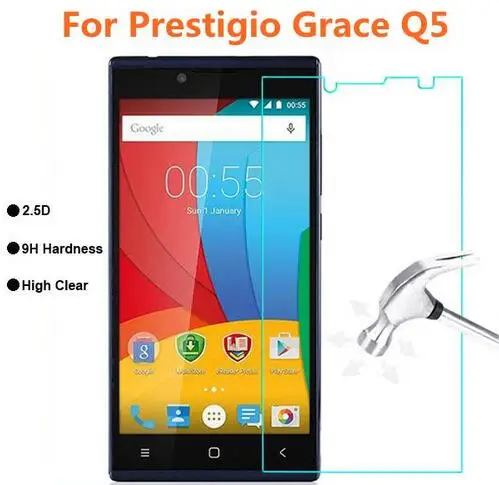 10PCS 2.5D Full Glue Tempered Glass For Prestigio Grace Q5 High Quality Protective Film Screen Protector for 5506 PSP5506 DUO | Мобильные