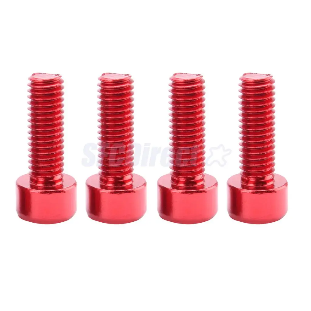 12pcs Alloy Bike Water Bottle Cage Bolts Holder Socket Screws Red Gold Blue