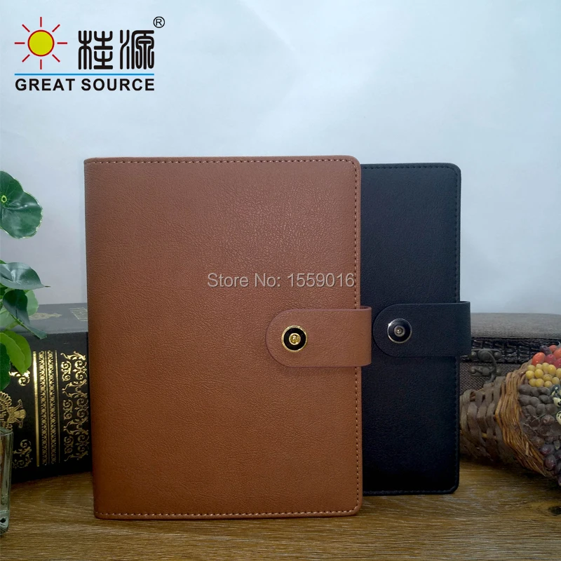 

Planner A5 Notebook Leather Binder 2019 Notepad DIY divider ziplock portable bag soft ruler color sticker sticky note