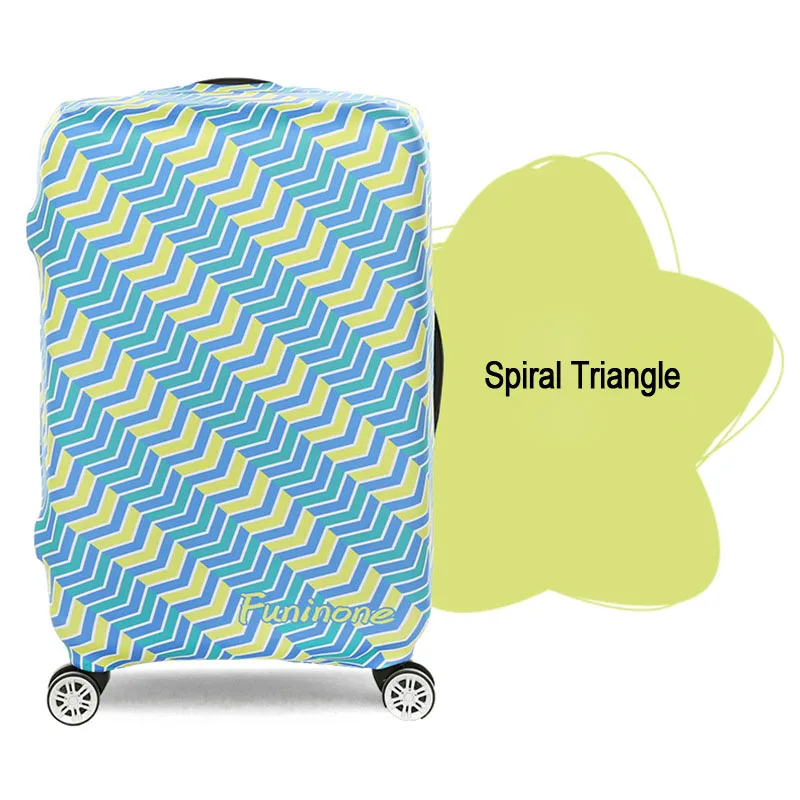 OKOKC треугольные утолщенные эластичные Чехлы для чемодана, модные защитные Сумки на колесиках для 1"~ 32" пыли, аксессуары для путешествий - Цвет: T4007