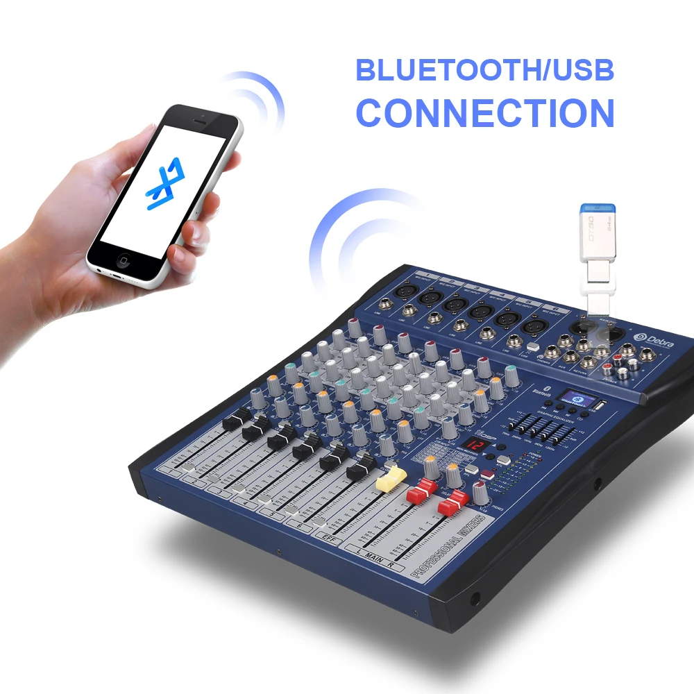 Good sound!!!USB Bluetooth dj controller mixer