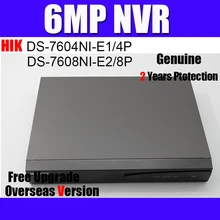 Оригинальная английская версия 5MP 4ch POE NVR DS-7604NI-E1/4 P, DS-7608NI-E2/8 P до 5 мегапикселей разрешение Запись 4 POE порта