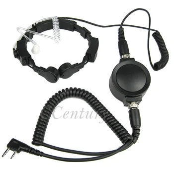 

XQF Heavy Duty Tactical Throat Mic Headset for Baofeng Portable Radio UV-5R UV-5RE Plus UV-6R BF-888S UV-B5 Puxing PX-888K