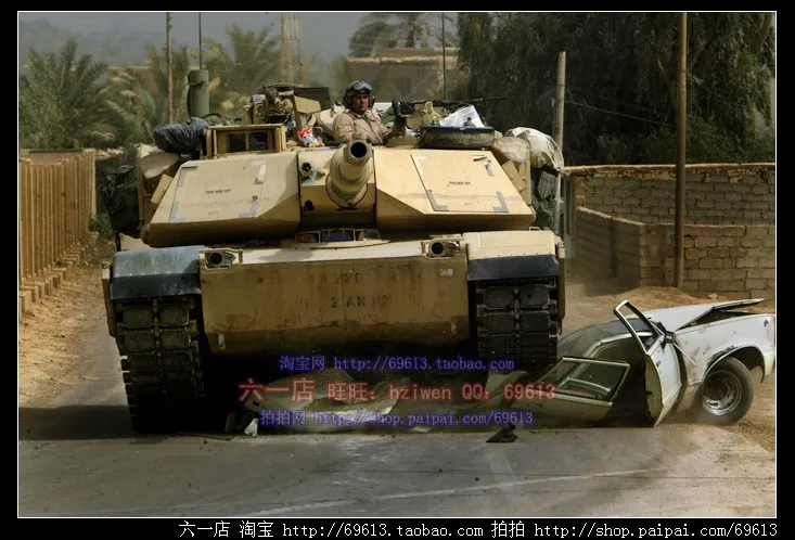 США M1A2 Авраам главный боевой танк с мотором 1:35 масштаб DIY Пластиковые сборные модели игрушки