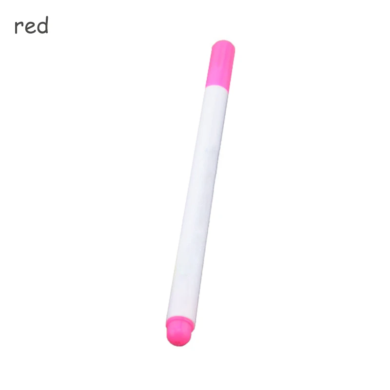 Автоматически исчезающая ручка для обрезки ткани маркер для маркировки ручки стирающиеся ручки водорастворимые крестиком полезные 12 шт - Цвет: Красный