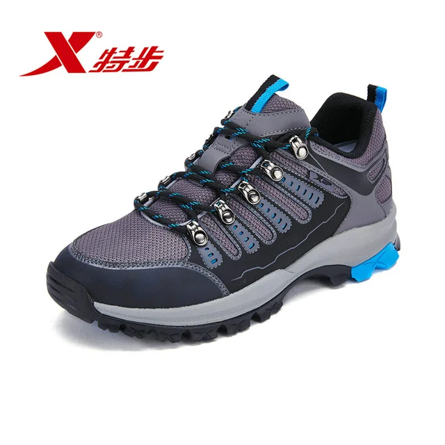 XTEP Men Profession Cross Country Mountain Breathable Climbing Shoes