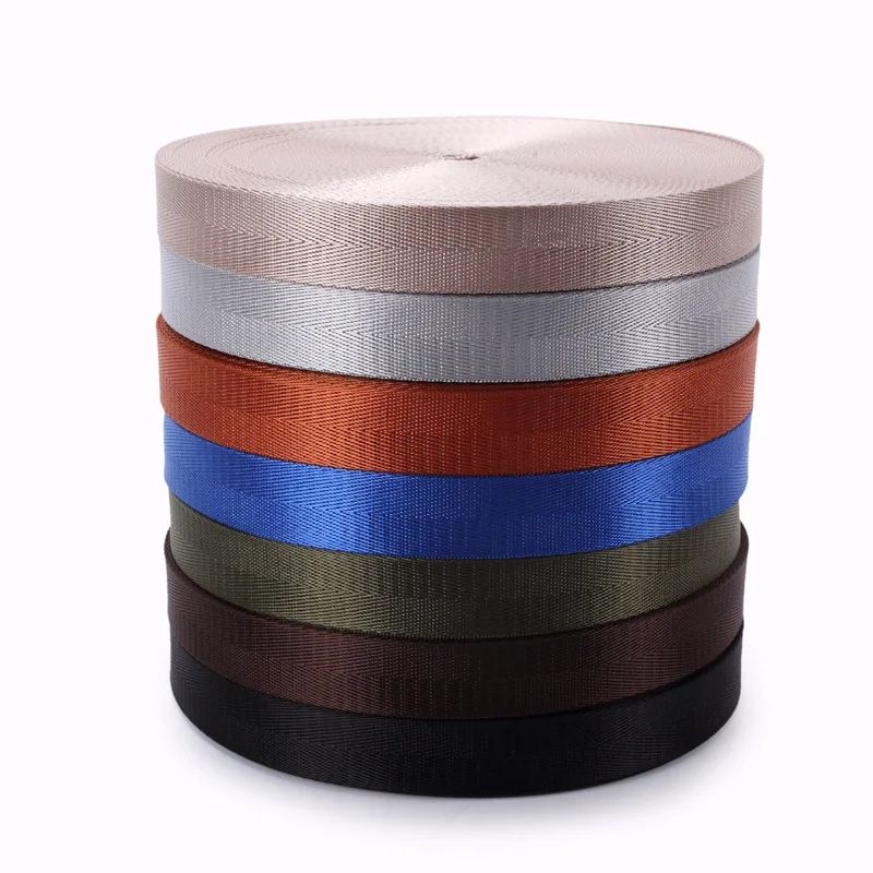 Buy High quality 25mm*50yards Colored nylon woven