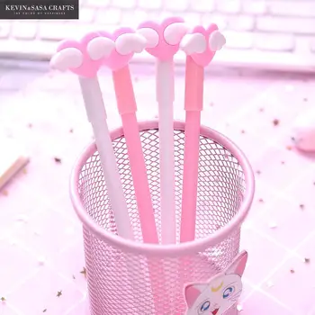 

2Pcs/Set Gel Pen Cute Pink Pen Stationery Kawaii School Supplies Gel Ink Pen School Stationery Office Suppliers Pen Kids Gifts