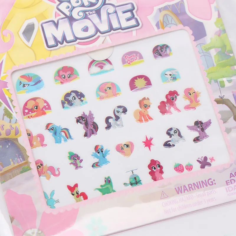 5 шт./компл. игрушки My Little Pony ПВХ наклейки пони упаковка Детские для ногтей девочек