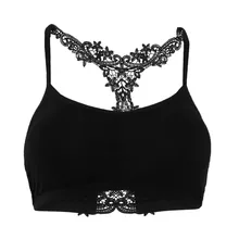 1 шт Для женщин пикантные бюстгалтер кружевной кроп-топ укороченные Blusas Холтер жилет топы Haut Femme