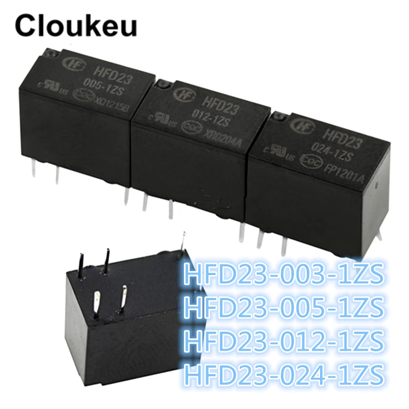 100 шт. реле DIP6 JRC-23F-HFD23-003-1ZS HFD23-005-1ZS HFD23-012-1ZS HFD23-024-1ZS