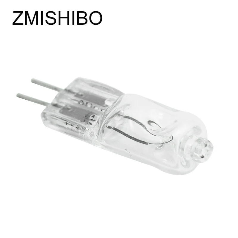 ZMISHIBO 10 шт./лот Галогенные G4 220 В 35 Вт 50 Вт затемняемое прозрачное стекло 12*37 мм теплый белый 2700 к Вольфрамовая Лампа для люстры освещения