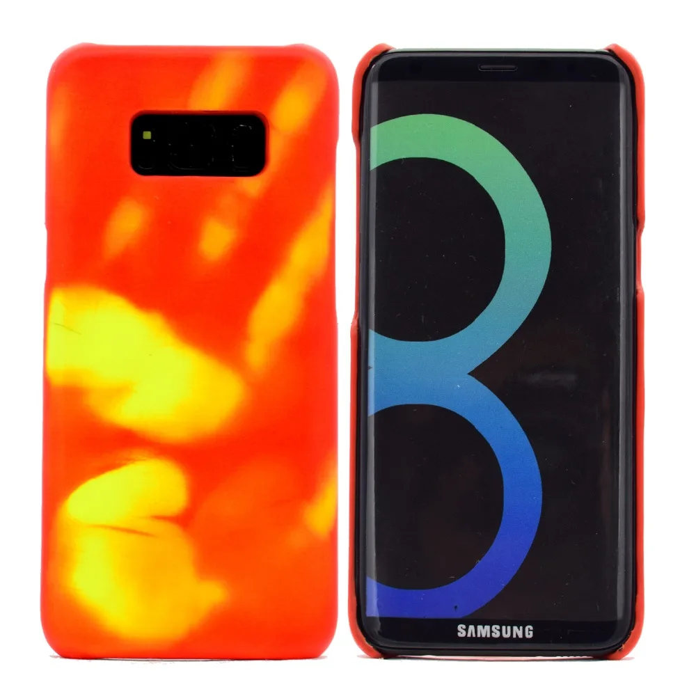 Термальность Сенсор тепла индукции чехол для телефона для samsung Galaxy A50 A70 S8 S10 плюс S9 A40 S7 A20 Примечание 10 плюс A7 чехол Крышка