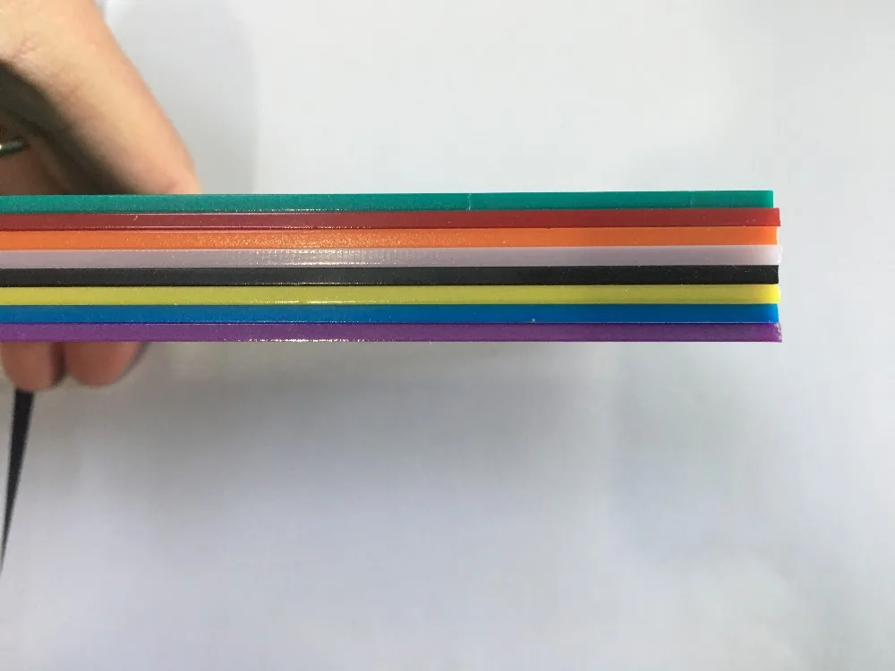 J582 9 цветов 10*20*0 23 см цветная акриловая пластина Opacitas Perspex листовая пластиковая