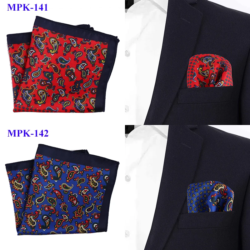 Портной Смит стиль Hankies Яркие Красочные Пейсли карманные квадратные винтажные Платки Шарфы мужские карманные модные аксессуары