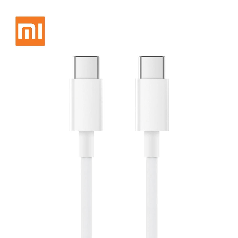 

Original Xiaomi USB-C TO USB-C Data Cable Support 5A Current 480Mbps High Speed Transmission 150cm Length Xiomi Data Line Cable