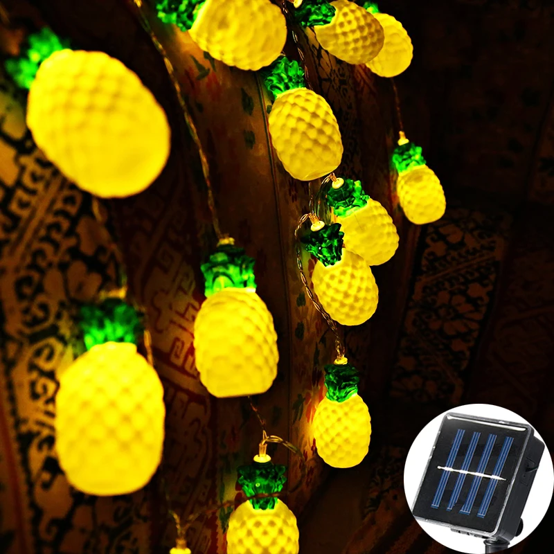 20 LED Solar String Light Outdoor Fairy Lights Garland 8cm Yellow Big Pineapple Garden Patio Wedding Christmas Decor Light Chain
20 LED Solar String Light Outdoor Fairy Lights Garland 8cm Yellow Big Pineapple Garden Patio Wedding Christmas Decor Light Chain