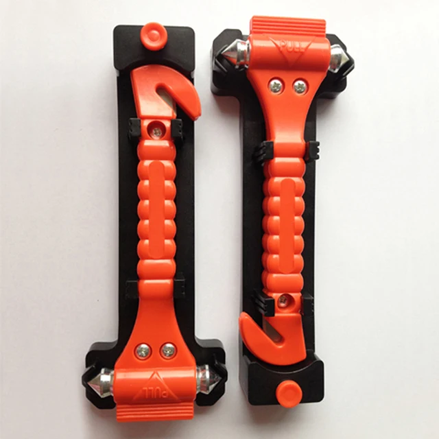 2PCS 2-In-1 Live-Saving Car Safety Hammer Seatbelt Cutter Window Breaker Emergency Escape Tool Auto Emmergency Hammer