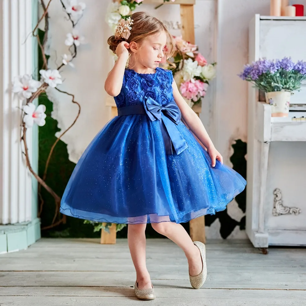 Детская одежда; платье для дня рождения; Vestidos infantil; праздничные Детские платья принцессы без рукавов для девочек; милая детская одежда; Размеры 10T